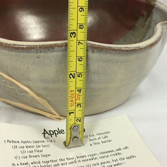 Sky Top Orchard Pottery Scalloped Bowl Flat Rock North Carolina - Picture 9 of 10